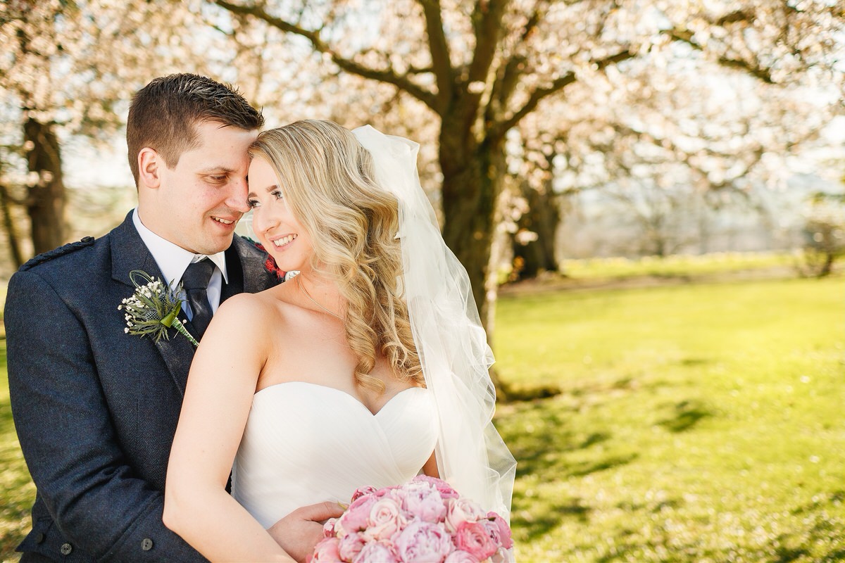 bride and groom portrait